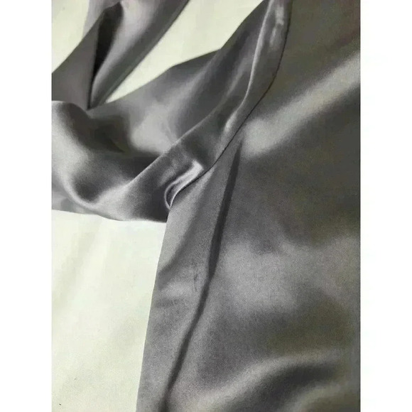 NICHOLAS Alezia Gray Twist Front Cutout Satin Side Slit Dress Sz 2 Msrp $498 - Picture 14 of 14